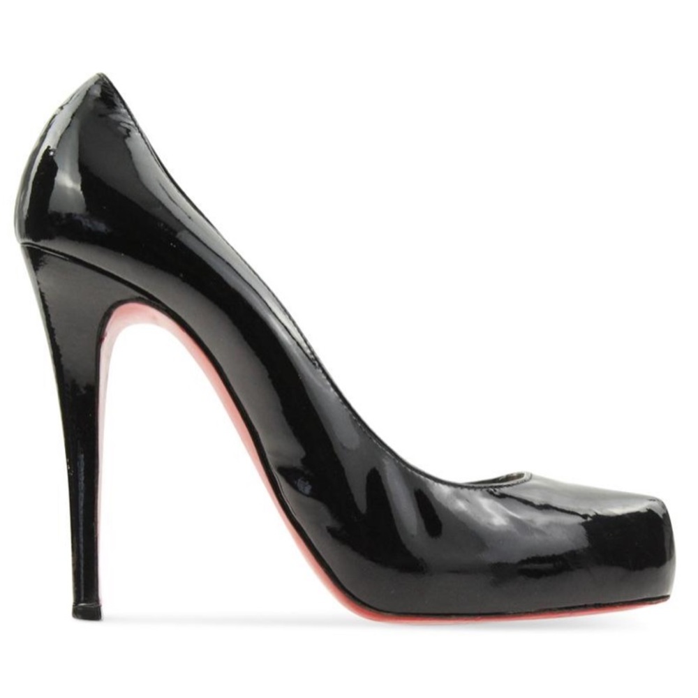 Christian louboutin Rolando Patent black heel used